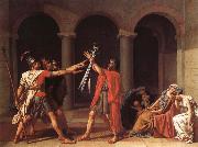 Jacques-Louis David The oath of the Horatii oil painting artist